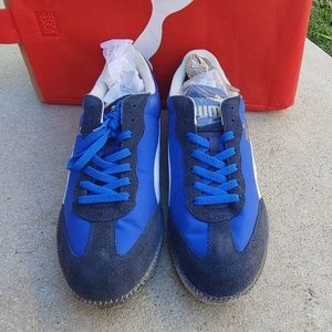 Men's puma liga suede N new baby white snorkel 13